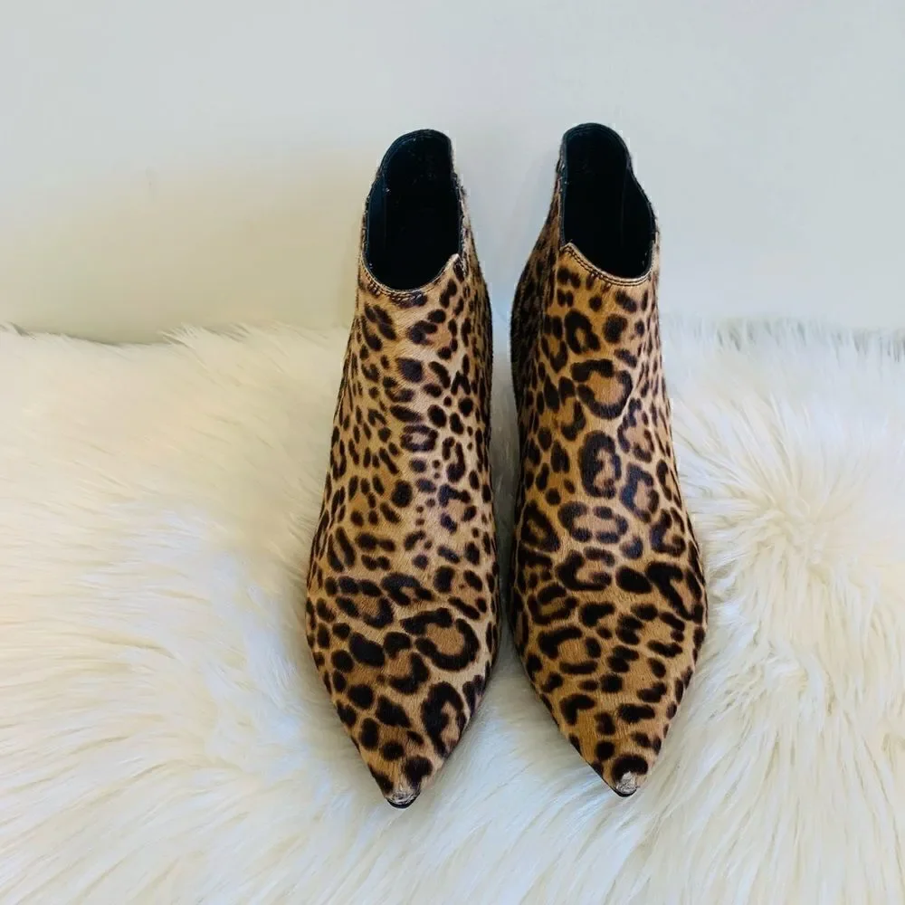 Burberry Camel Pony Hair Animal Print Booties! 🔥